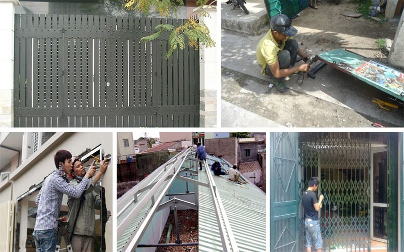 sửa cửa sắt tại nhà